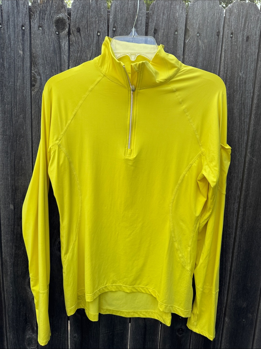 Women's Yellow Quarter-Zip Performance Hoodie
